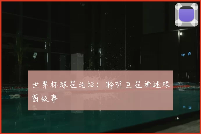 世界杯球星论坛:聆听巨星讲述绿茵故事