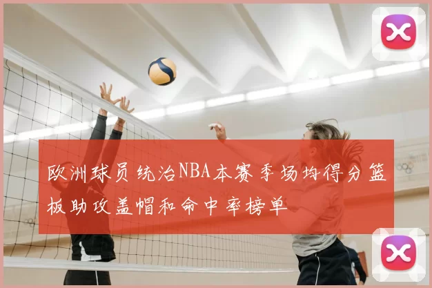 欧洲球员统治NBA本赛季场均得分篮板助攻盖帽和命中率榜单
