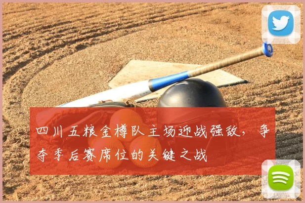 四川五粮金樽队主场迎战强敌，争夺季后赛席位的关键之战