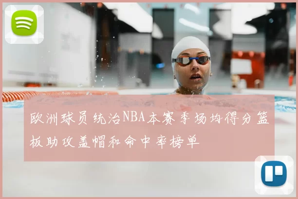 欧洲球员统治NBA本赛季场均得分篮板助攻盖帽和命中率榜单