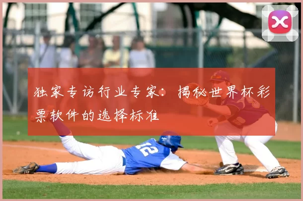 独家专访行业专家:揭秘世界杯彩票软件的选择标准