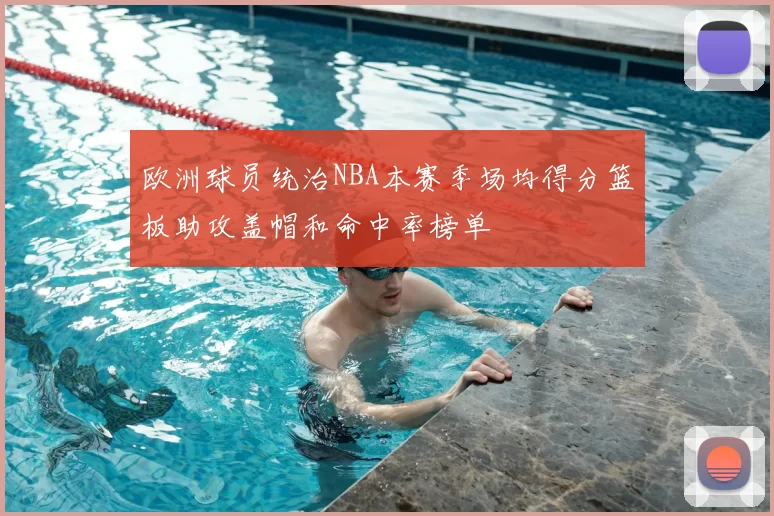 欧洲球员统治NBA本赛季场均得分篮板助攻盖帽和命中率榜单