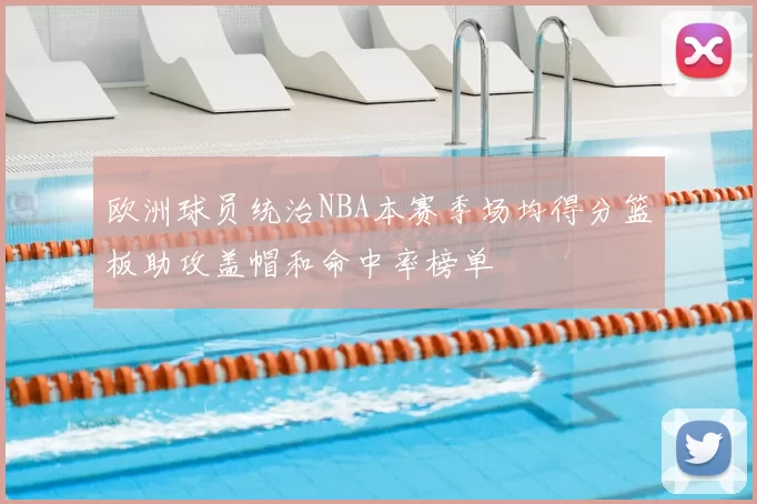 欧洲球员统治NBA本赛季场均得分篮板助攻盖帽和命中率榜单